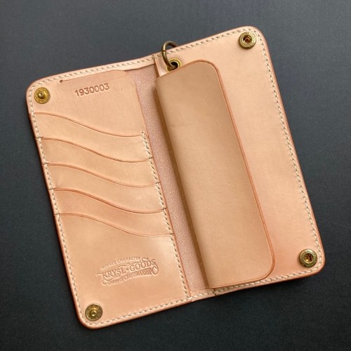 KRYSL GOODS HANDMADE WALLET VZ.20 BIFOLD VEGETABLE TAN XLARGE