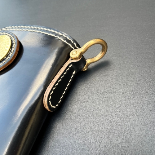 KRYSL GOODS HANDMADE WALLET VZ.47 Horween Shell Cordovan®  BLACK