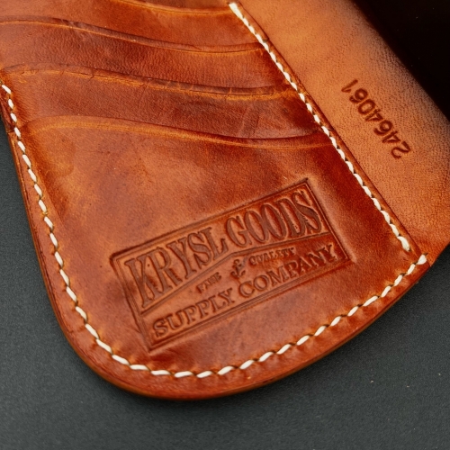 KRYSL GOODS HANDMADE WALLET VZ.64 HORWEEN SHELL CORDOVAN LARGE