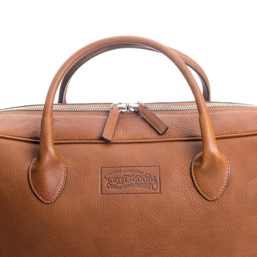 KRYSL GOODS LEATHER BRIEFCASE BROWN
