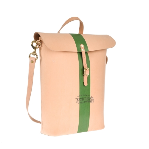KRYSL GOODS LEATHER SHOULDER BAG VEGETABLE TAN