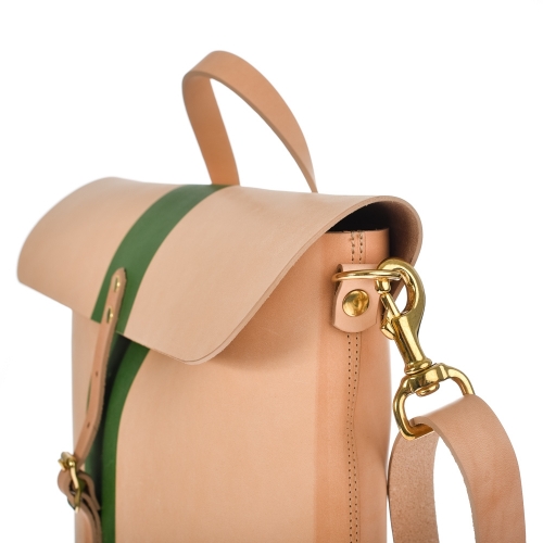 KRYSL GOODS LEATHER SHOULDER BAG VEGETABLE TAN